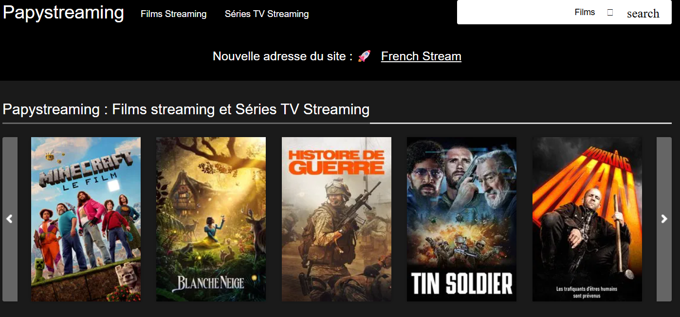 PapyStreaming Films et séries VF